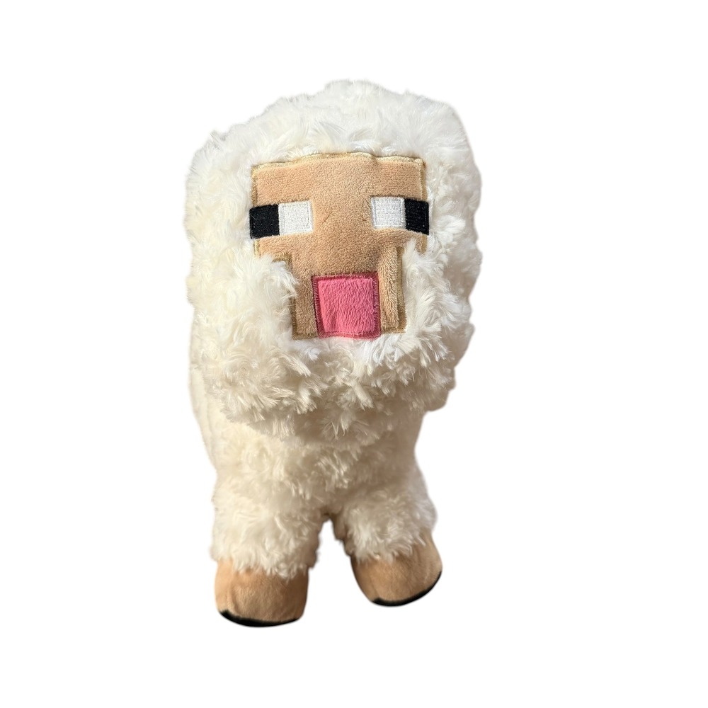 Minecraft Sheep Plush Mojang 2020 White Fluffy Stuffed Animal Toy Collectible